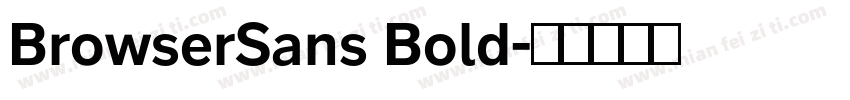 BrowserSans Bold字体转换